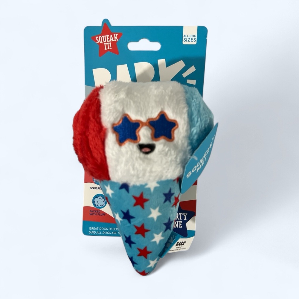 Bark Liberty Cone American Patriotic Dog Toy All Sizes USA Memorial Day July 4th